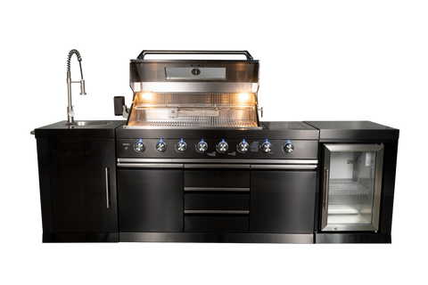 Kingsley 6 Burner Outdoor Kitchen BBQ Package High Grade #304 Stainless Steel